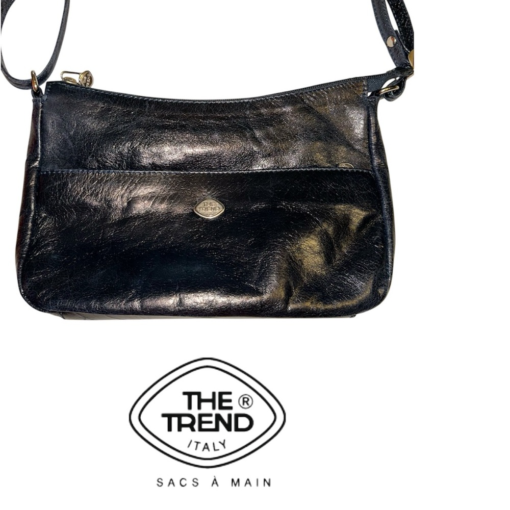 Vintage The Trend Navy Blue Crossbody Bag